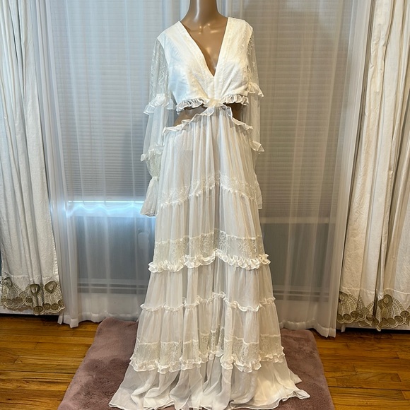 PatBo Lace Trim Maxi Dress - Picture 5 of 16